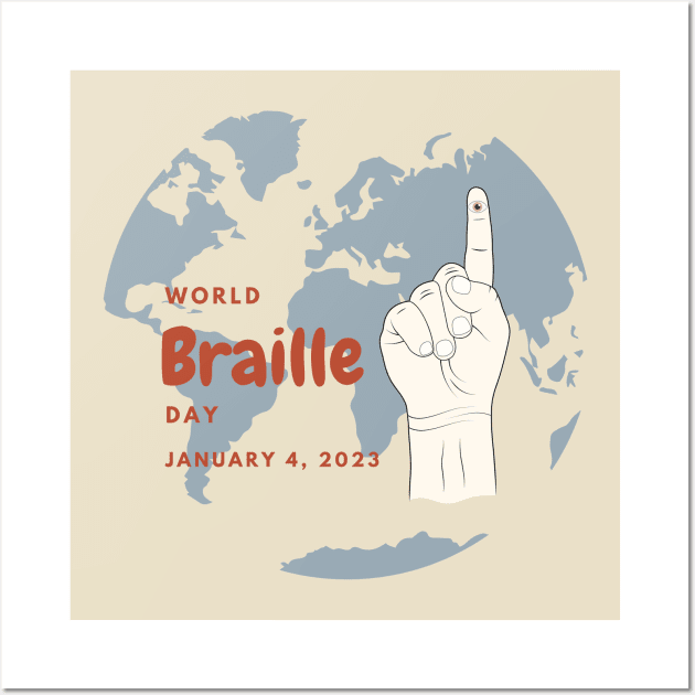 World Braille Day 2023 Wall Art by PraiseArts 